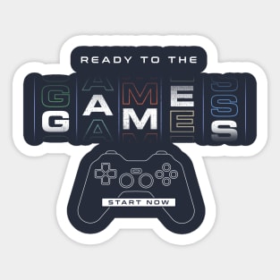 ready to the games Sticker